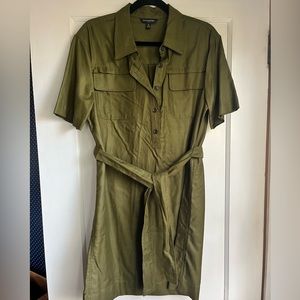 Banana republic army green dress sz M